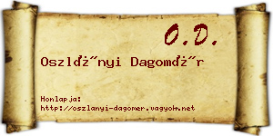 Oszlányi Dagomér névjegykártya